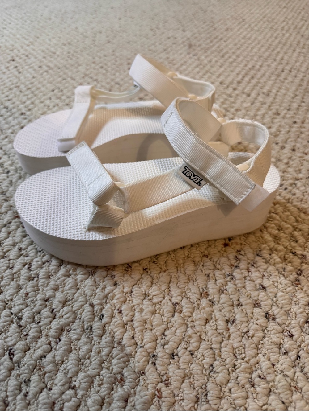 Teva Women’s Platform Sandal in White - Picture 7 of 9